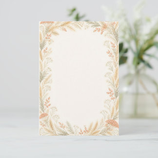 Watercolor Wildflower Wedding RSVP Card OSA Kort