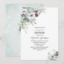 Watercolor Winter Anemones Flowers Möhippa Showe