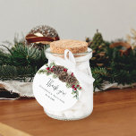 Watercolor Winter Berries Gräs jul Bröllop Gåvor Etiketter<br><div class="desc">Dessa rustiska vinteretiketter ger ett enkelt sätt att lägga till personlig tack vare dina bröllopsfavoriter, med en bukett av pinekoner, gräs-spriggar och annan grönsak, och hallon högst upp. Baksidan har en burg vattenfärg struktur. Hitta matchande produkter i samlingen, eller meddela mig genom Zazzle-Chattan om du behöver designtsvagheter eller flera matchande...</div>