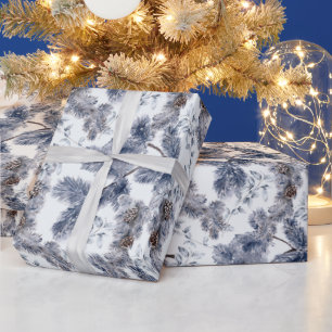 Watercolor Winter Helgdag Mönster Presentpapper