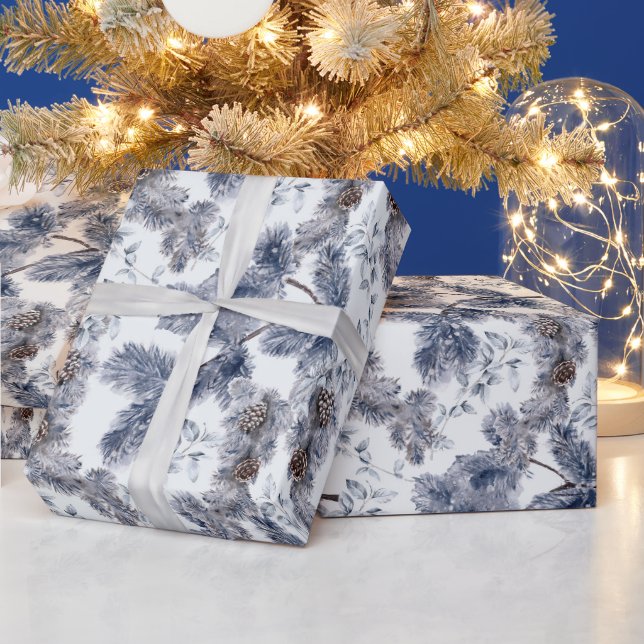 Watercolor Winter Helgdag Mönster Presentpapper (Helgdagar)