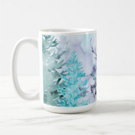 Watercolor Winter Landscape Happy Holidays Kaffemugg