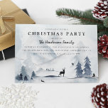 Watercolor Winter Mountain jul Party Inbjudningar<br><div class="desc">Vänner till inbjudan,  familj eller kolleger för att fira julhelgen med dessa kallelser till julfest på vintern. Anpassa den här festinbjudan med din händelsetyp,  skapar den perfekt för party,  helgdag,  företagsevenemang,  helgdag cocktail party med mera!</div>