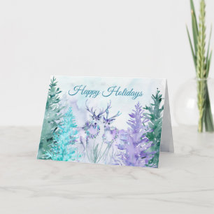 Watercolor Winter Wonderland Glad helg