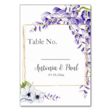 Watercolor Wisteria Blooms Bröllop
