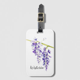 Watercolor Wisteria Botania Bagagebricka