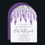Watercolor Wisteria Corporate Logotyp | BAT MITZVA Inbjudningar<br><div class="desc">Watercolor Wisteria Corporate Logotyp | Bat mitzvah inbjudan innehåller elegant vattenfärgswisteria blommor i mjuk lavender och lila med grönt löv på vit bakgrund med din Bat mitzvah inbjudningsinformation nedan. Anpassa genom att redigera texten i textrutorna. Lägg till Logotypen Corporate i baksidan av designen. Designad för dig av Evco Studio www.zazzle.com/store/evcostudio...</div>