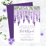 Watercolor Wisteria Corporate Logotyp Bat mitzvah Inbjudningar<br><div class="desc">Watercolor Wisteria Corporate Logotyp Bat mitzvah Investigations har vattenfärgsblommor i mjuk lavender och lila med grönt löv på vit bakgrund med din Bat mitzvah inbjudningsinformation nedan. Anpassa genom att redigera texten i textrutorna. Lägg till företagets logotyp på andra sidan. Designad för dig av Evco Studio www.zazzle.com/store/evcostudio</div>