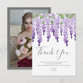 Watercolor Wisteria Photo | BAT MITZVAH Tack Kort