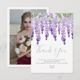 Watercolor Wisteria Photo | BAT MITZVAH Tack Kort