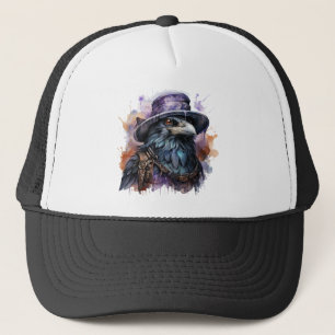 Watercolor Wizard Raven Bird Keps