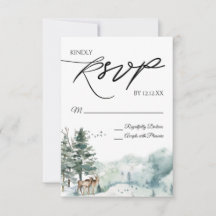 Watercolor Woodland Forest OSA kort