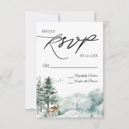 Watercolor Woodland Forest OSA kort