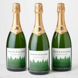 Watercolor Woodland Gräs Bröllop