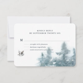 Watercolor Woodland Uggla Botanical OSA Kort