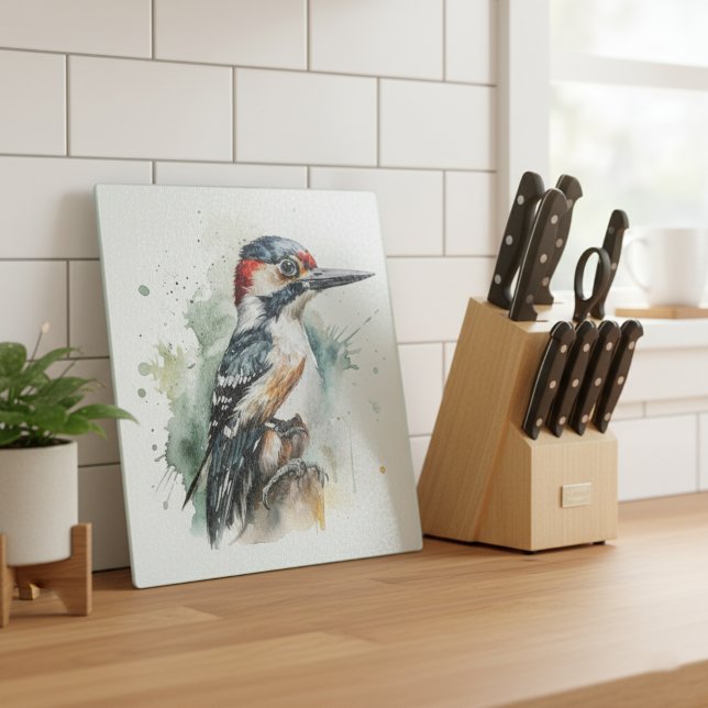 Watercolor Woodland Woodpecker (Skapare uppladdad)