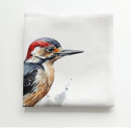 Watercolor Woodland Woodpecker, anpassningsbar Pappersservett