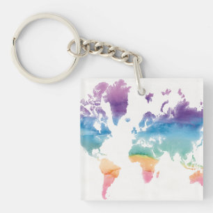 Watercolor World Map