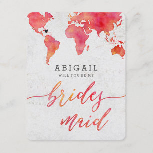 Watercolor World Map kommer du att göra.. Inbjudningar