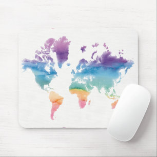 Watercolor World Map Musmatta
