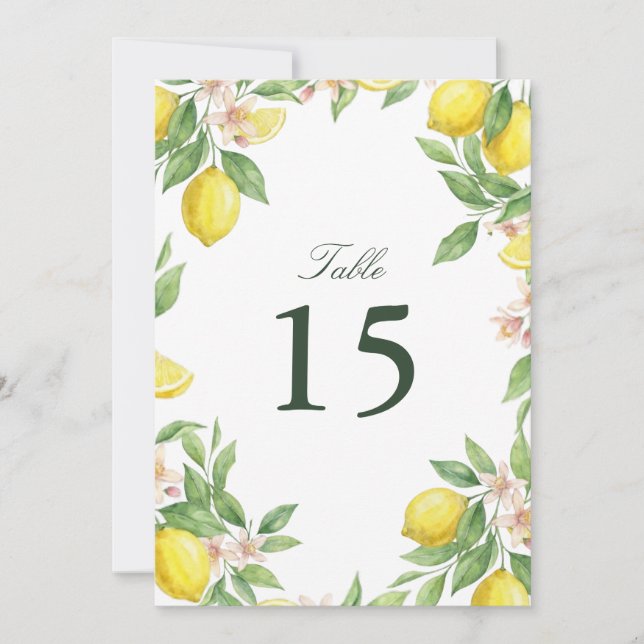 Watercolor Wreath Mediterranean Citrus Wedding (Framsida)