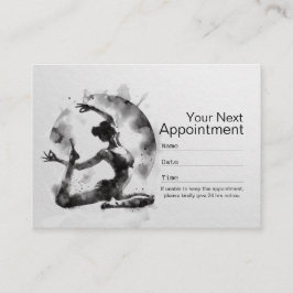 Watercolor Yoga Reiki One-Legged Kung Pigeon Pose Tidsbeställning Kort