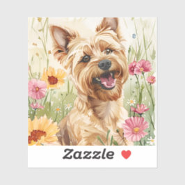 Watercolor Yorkie Sticker för Hundälskare Gift Klistermärken