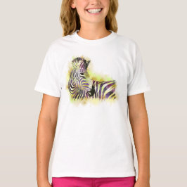 Watercolor Zeba T-shirt