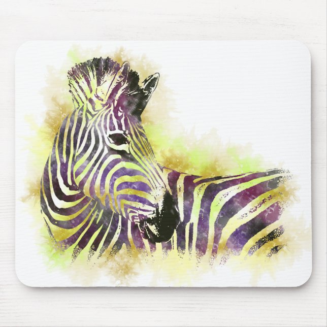 Watercolor Zebra Musmatta (Framsidan)
