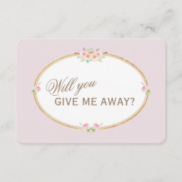 Watercolorblommor Guld Kommer Du Ge Mig Bort Inbjudningar