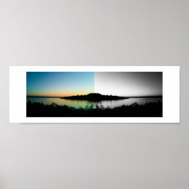 Watercolors Reflection Photography Poster