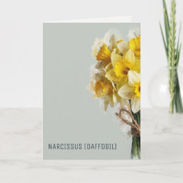 Watercolour Blommor | Påskliljor Rolig Mors Dag Helgkort