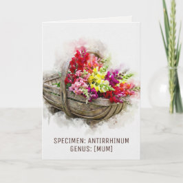 Watercolour Blooms | Snapdragon Witsamma Mors Dag Helgkort