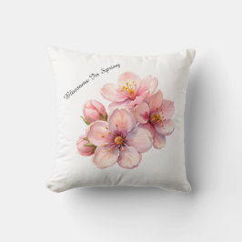Watercolour Blossoms Spring Custom Pillow Cover Kudde
