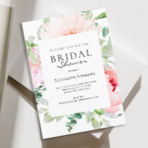 Watercolour Botanical Spring Bridal Shower