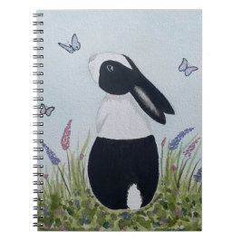 Watercolour Dutch Bunny Rabbit Anteckningsbok
