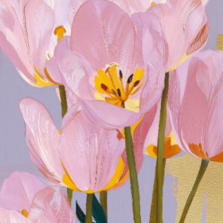 Watercolour Tulips Mother’s Day Card realistic Julkort