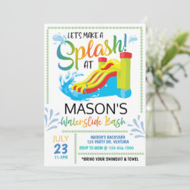 Waterdig Birthday, Låt oss göra Stänk Inbjudningar