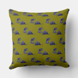 WaterDragonAndMonsterCrab Dekorativ kudde