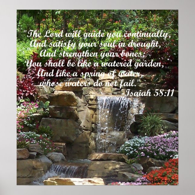 Watered Garden Print Poster (Framsidan)