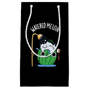 Watered Melon Funny Watermelon Pun Mörk BG
