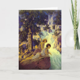 ’Waterfall’, av Maxfield Parrish Kort