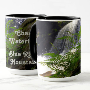Waterfall Blue Ridge Mountains NC Fotographic Mugg