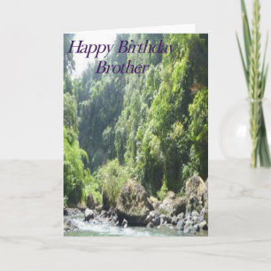 Waterfall Brother Birthday Kort