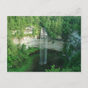 Waterfall Fall Bäck Falls State Park TN-vykort Vykort