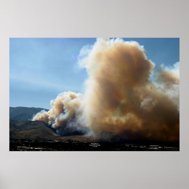 Waterfall Fire, Carson City, Nevada 7/14/04 Poster (Framsidan)