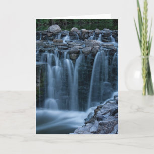 Waterfall-fotohälsningskort Kort