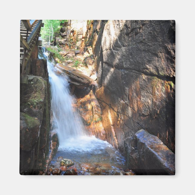 Waterfall Franconia Notch State Park NH Magnet (Framsidan)