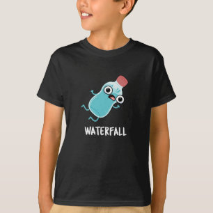 Waterfall Funny Vatten Pun Mörk BG T Shirt