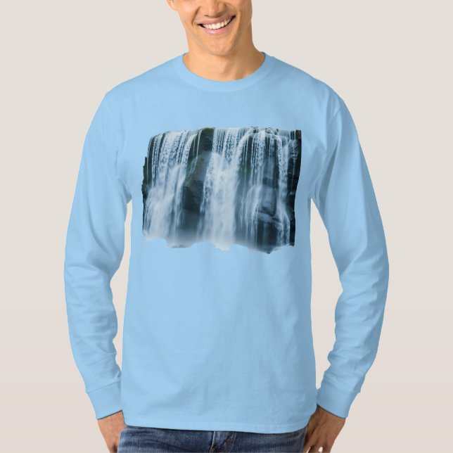 Waterfall Graphics Basic-Långärmad T-Shirt (Framsida)
